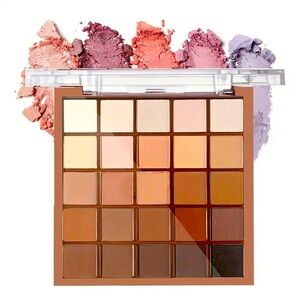 New - Professional 25-Color High-Pigmented Eyeshadow Palette - Creams/Br…